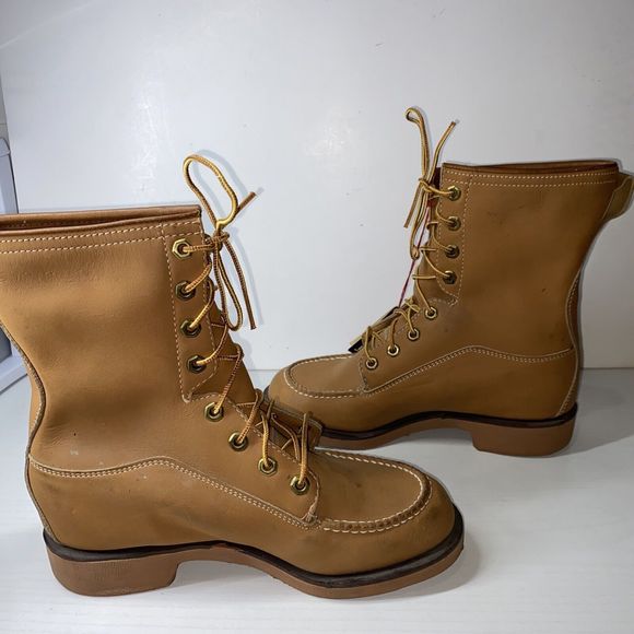 Vintage Kaufman Canada King Tread Non Insulated Brown Leather Size 6 Water Proof main image 4